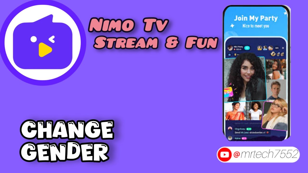 How to Change Gender in Nimo Tv Live Stream and Fun