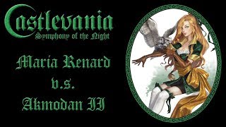 Castlevania Symphony Of The Night Psp Maria V.s. Akmodan Ii