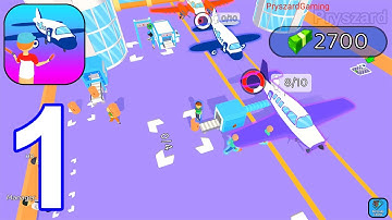 Airport Fever - Gameplay Walkthrough Part 1 First Airport Max Level (iOS, Android Gameplay)