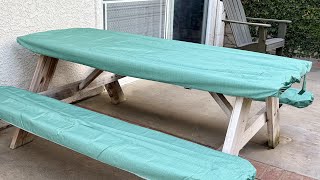 Fitted Picnic Tablecloth - Easy Outdoor Setup
