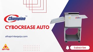 Champion Cybocrease Auto |The Ultimate Solution for Consistent and Professional Creasing | Afra