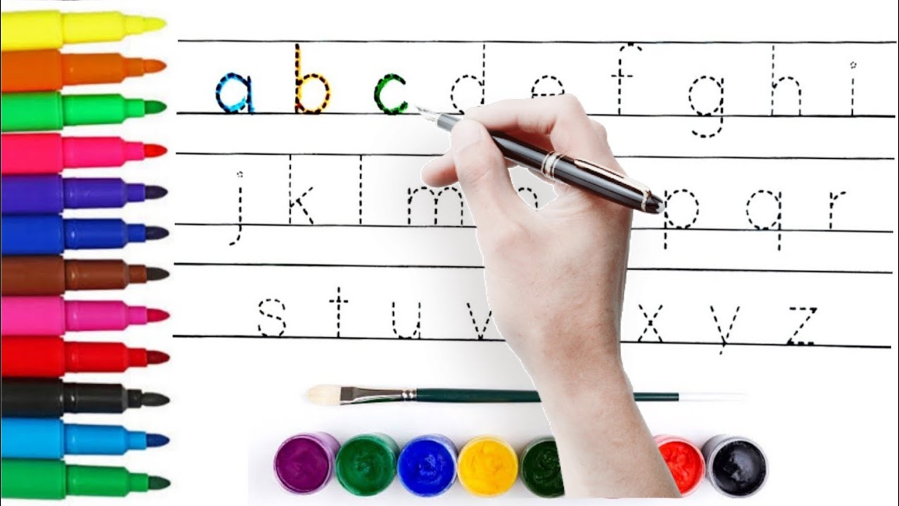 Write Abcde Small letters alphabet | abcd | Alphabets | how to write small letters ...