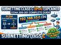 Subnetting Class C (IPv4) Explained | CCNA 200-301 Complete Guide | Easy Step-by-Step (FLSM)