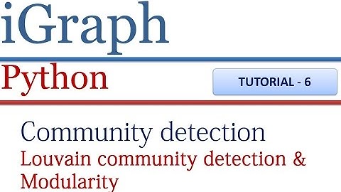 How to run Louvain method in python using igraph