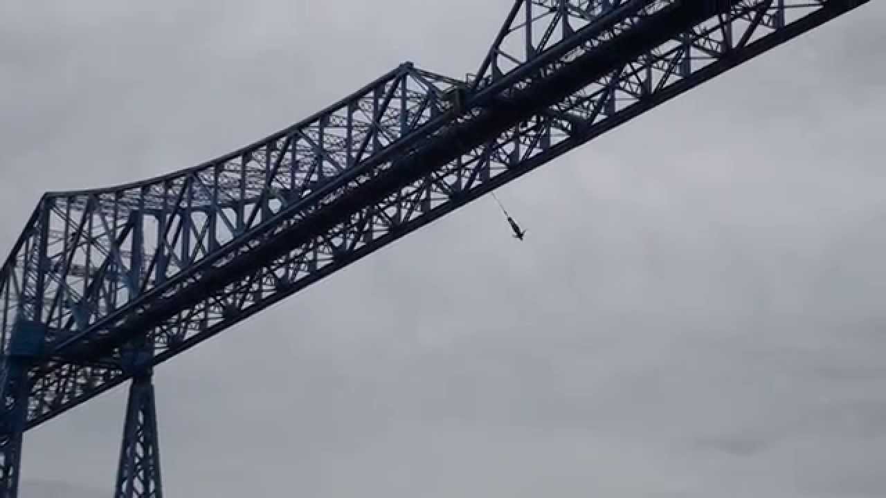Bungee off Tees transporter bridge