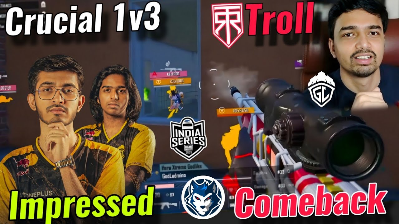 Mazy Impressed By Admino Solo 1v3 🔥Godl Answered RGE Troll 😳  Spower Solo 5 Finishes 😧TR Troll Soul 