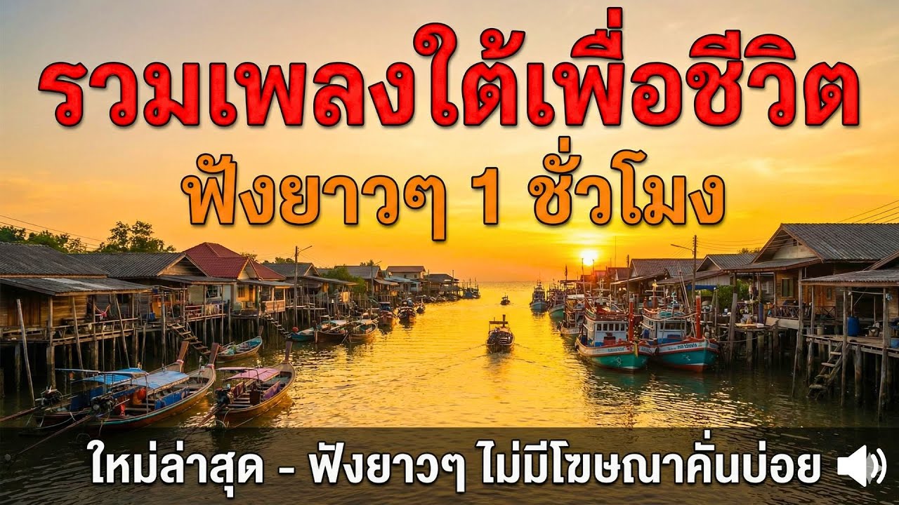 รวมเพลงใต้เพื่อชีวิต - ใหม่ล่าสุด ฟังเพลินยาวๆ ไม่มีโฆษณษาคั่นบ่อย -  Vol.2