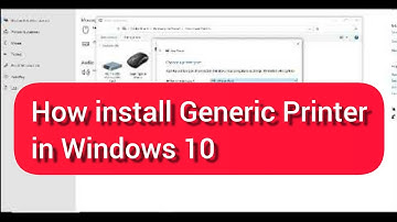 How install Generic Printer in Windows 10 || How ADD Generic Printer in Windows 10