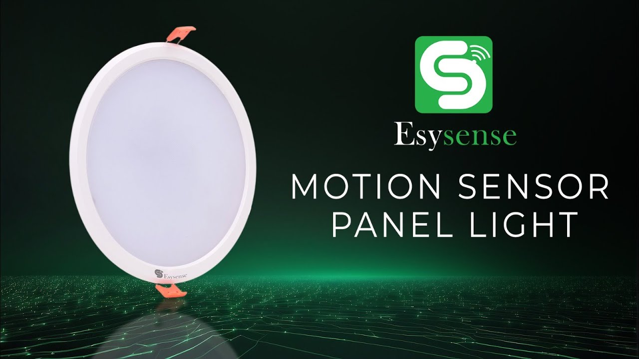 Motion Sensor Panel Light | 10W/15W/20W Round Panel Light | Detection Range 9m | ESYSENSE