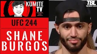 Shane Burgos Im Looking To Take Makwan Amirkhani Out Whether Hes A D--K Or A Cool Guy