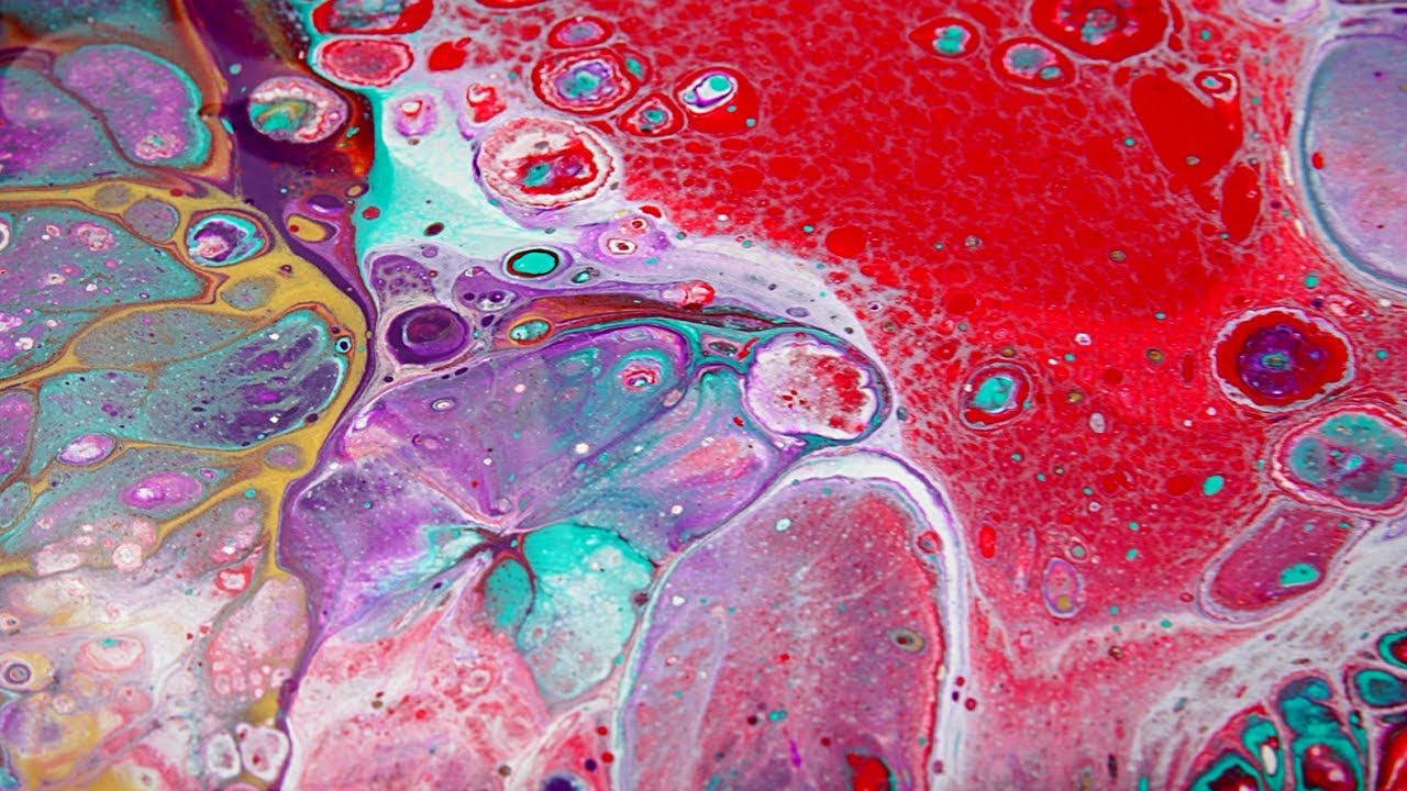 Acrylic Pouring Flip Clip | HUGE Cells Easy for Beginners