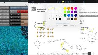 Unit 5 Lesson 4 - Sine and Cosine Law Applications
