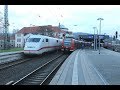 ICE Zug in Hameln, 402-001 „Rheinsberg“ und 808-022 „Eberswalde“ / German high speed train EDE087293