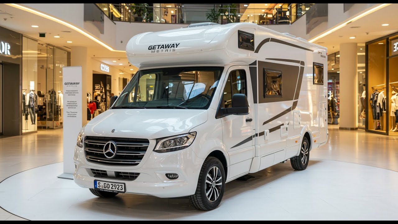 2025 Mercedes Metris Getaway: 4x4 Camper Van in Vibrant White