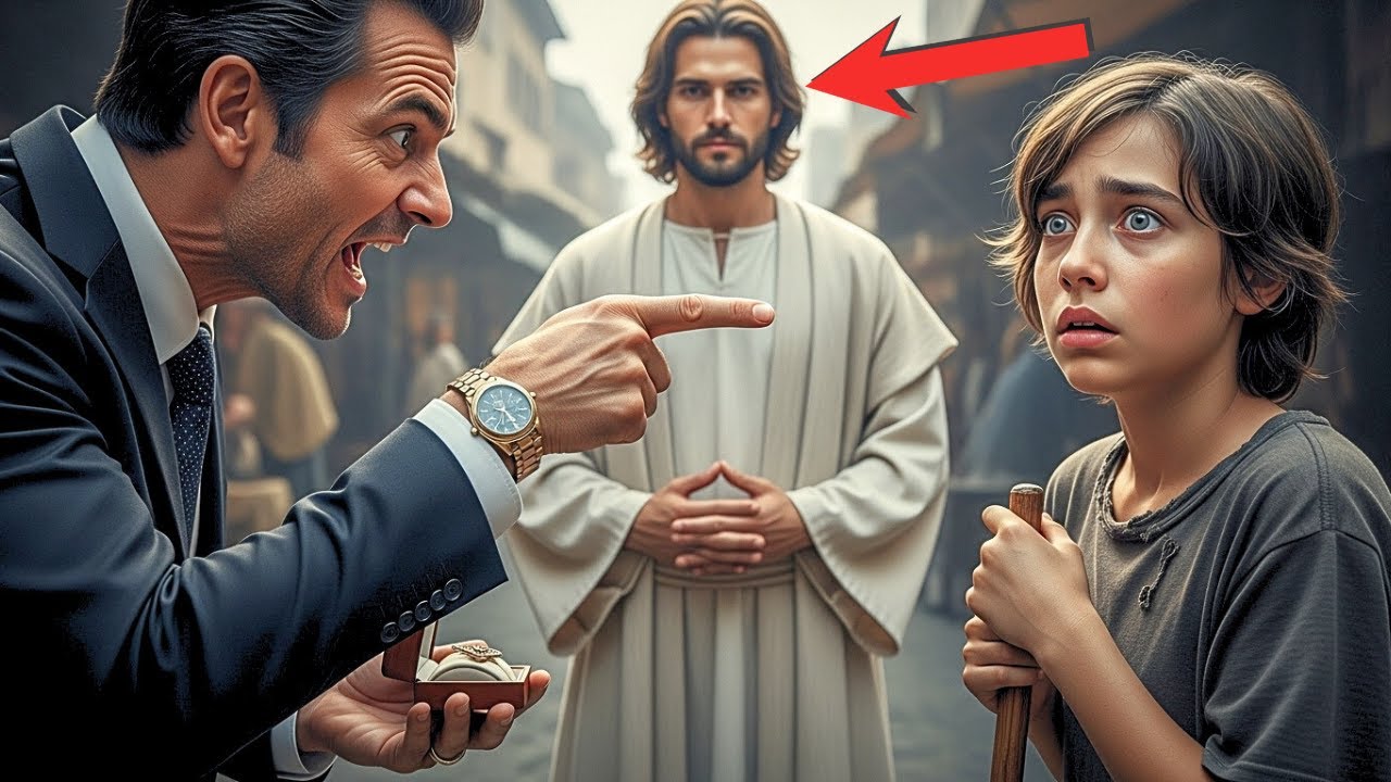 Hombre rico ACUSA INJUSTAMENTE a niño ciego de ladrón - Jesús le da lección inolvidable