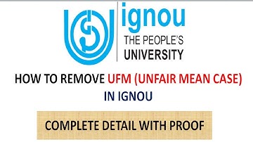 [IGNOU] HOW TO REMOVE UFM (Unfair Means Case) in IGNOU??[COMPLETE TUTORIALS with PROOF] ]