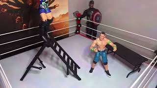 Attitude Adjustment thru the table!!! (wwe stop motion)