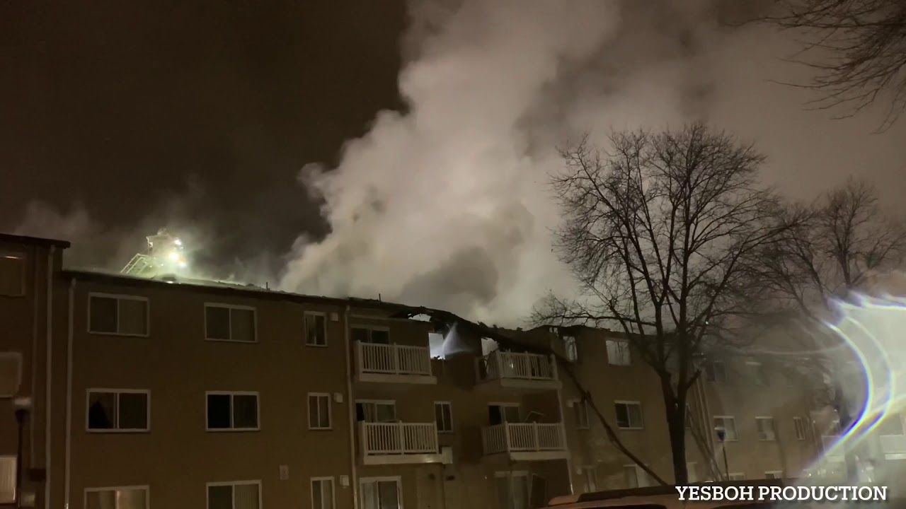 3rd Alarm Apartment Fire In Oxon Hill, Maryland. 2100 Block Of Alice