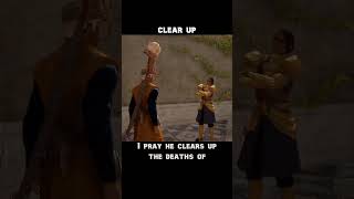 clear up — Dragon age : Inquisition dialogue scene