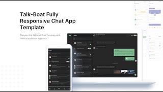 Talkbot Html & React Chat App Template screenshot 4