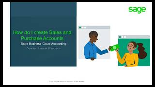 Sage Business Cloud Accounting (AME) - Creating Sales and Purchase Accounts