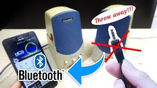 How to Convert any SPEAKER into BLUETOOTH SPEAKER for $5