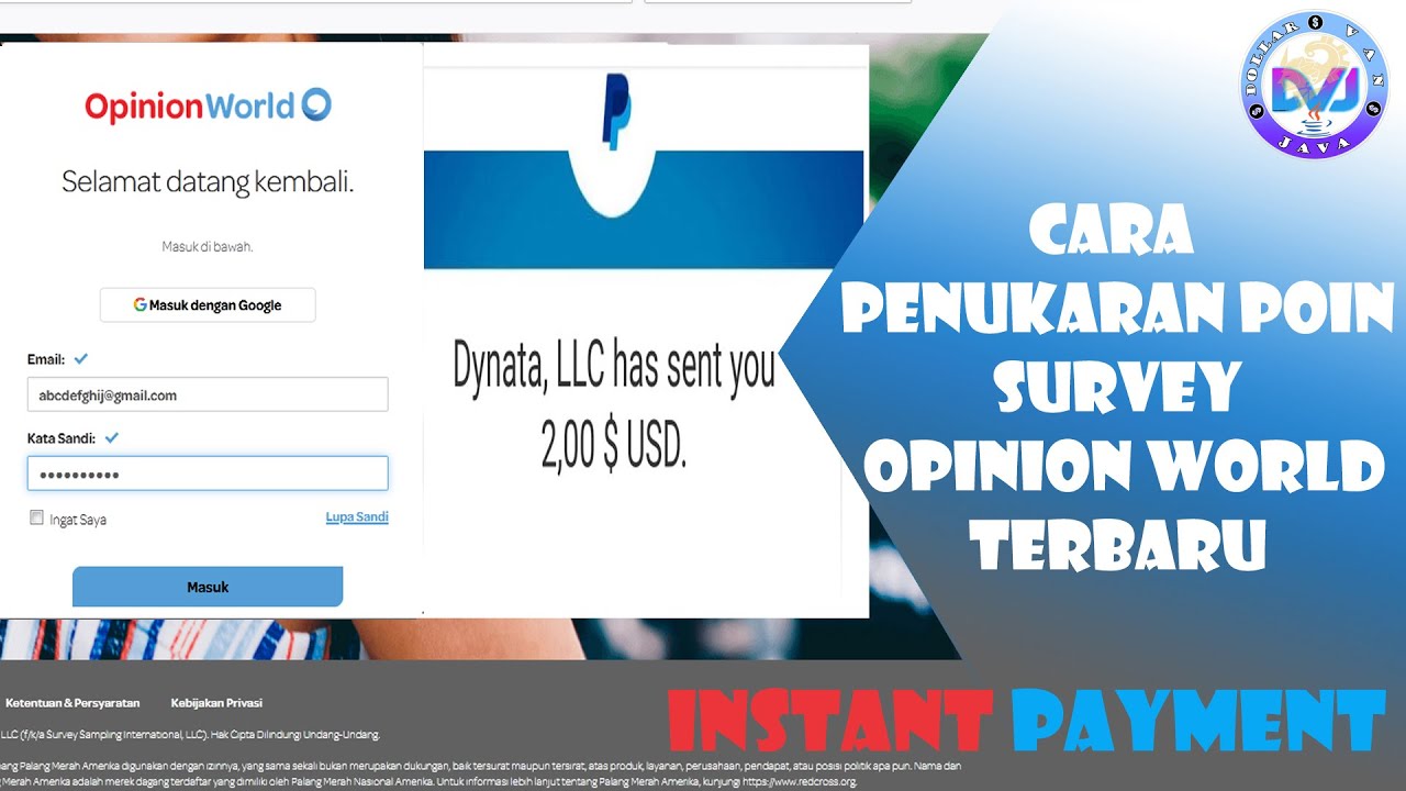 Opinion World Indonesia Review Dan Cara Mengisi Survey Opinion World Youtube
