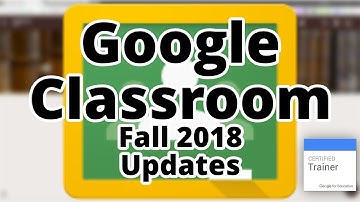 Tutorial: Google Classroom Fall 2018 Updates