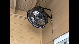 AHAWILL 20” Wall Mounted 6speed Fan with Lights & Remote