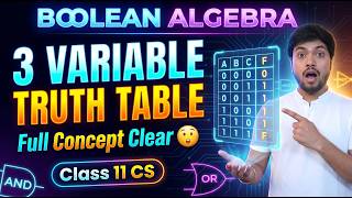 Solve Truth Table With 3 Boolean Terms 🤯 | Class 11 Computer Science