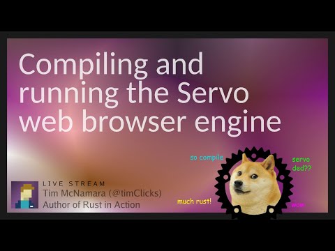 Compiling and running the Servo web browser engine