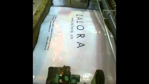 Máy cắt siêu túi PE in, cắt siêu túi nilon các loại