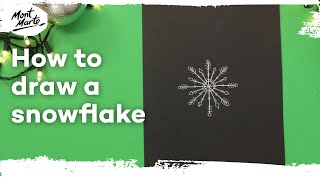 How to draw a snowflake