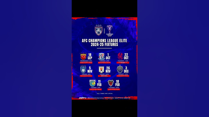 JDT ACL elite schedule letsego #jdt #aclelite #win