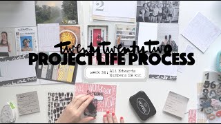 2022 Project Life Process: Week 36 Ali Edwards Numbers Quarterly Scrapbook Kit