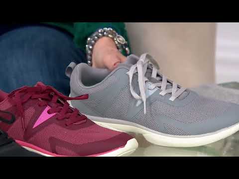 Vionic Mesh Lace-Up Sneakers - Leyo on QVC - YouTube