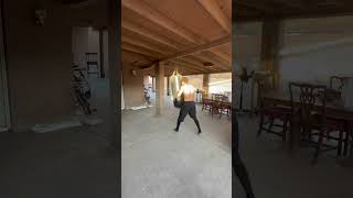 Spar me #heavyweight #boxing #training #homegym