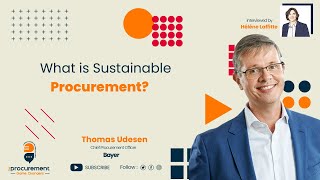 What is sustainable procurement?