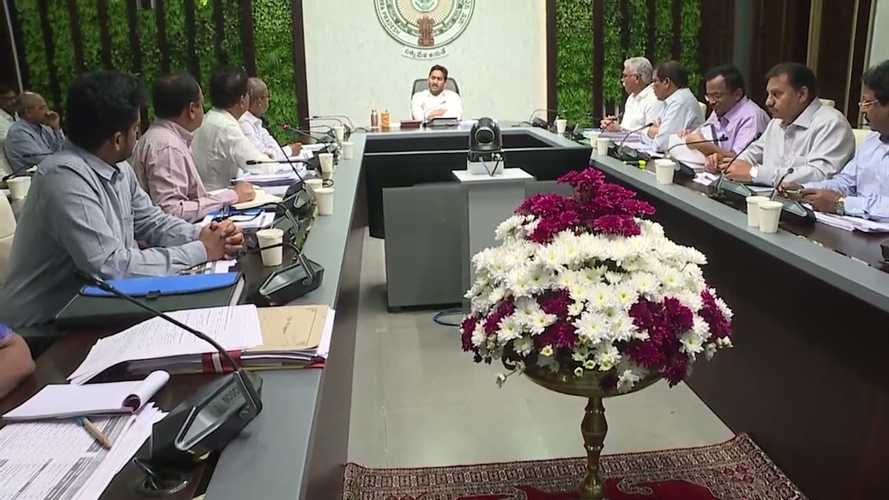 Irrigation Projects Review Meeting CM Jagan Along With Ministers And Officers at CM Camp Office