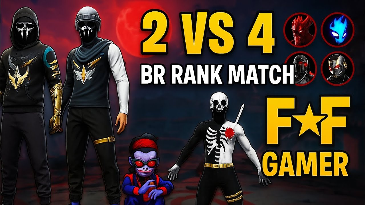 🔥 2 VS 4 BR RANK MATCH | F★F GAMER | Free Fire Max 🔥📌 - YouTube