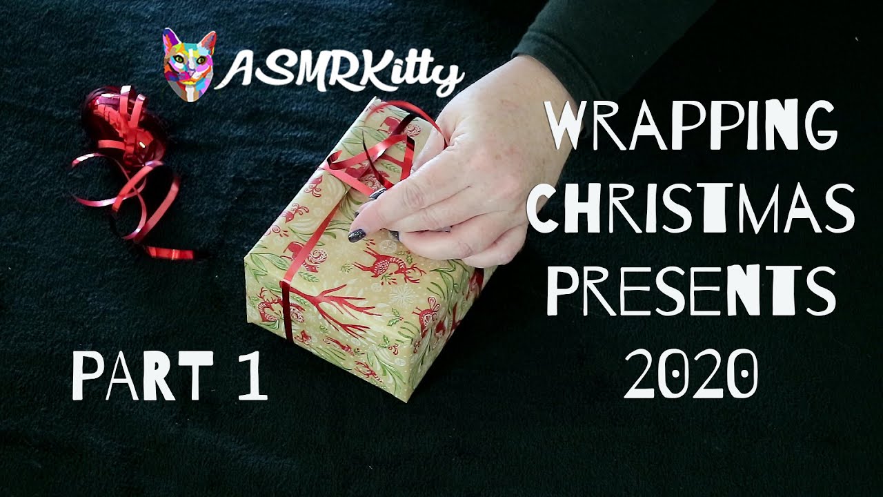 Wrapping Christmas Presents 2020 ASMR - Part One (no talking)