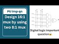 Design 16:1 Mux by using two 8: 1 Mux | Digital logic imp question | Ku+TU+PU | In Nepali