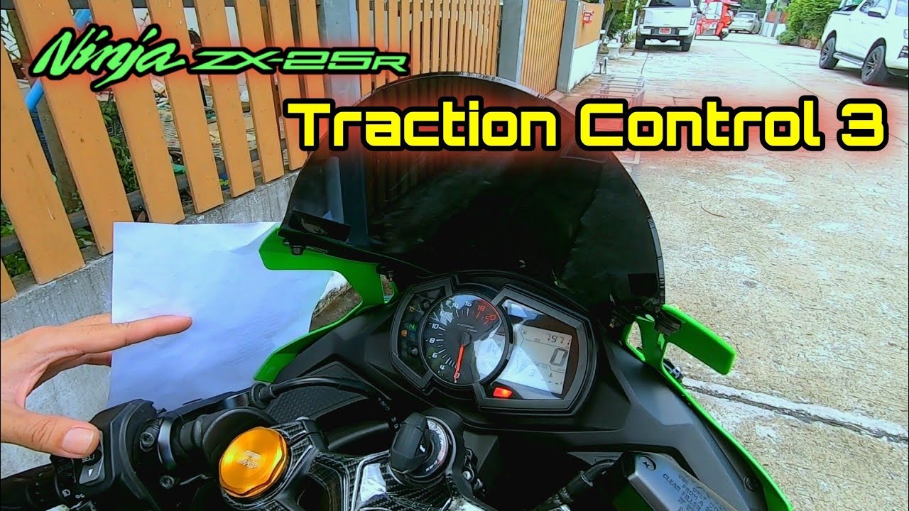 ZX25R ฤดูฝน แนะนำ Traction Control 3 YouTube