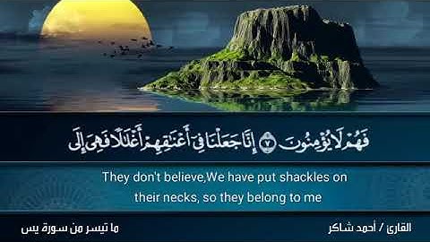 ماتيسر من سورة يس/القارئ أحمد شاكر