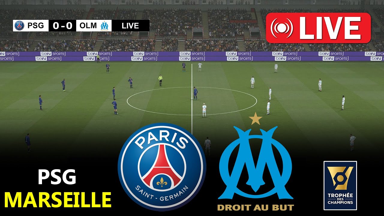 Psg contre Marseille |  LA FINALE |  Trophée Des Champions | PES 21 Simulation Gameplay