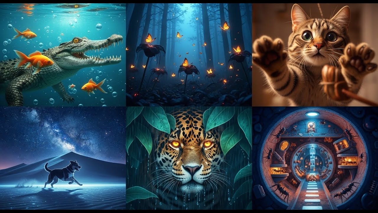 🌌  Hidden Worlds: From Crocodile Kings to Dreaming Dogs 🐊🦋🐈🐕🐆🐜