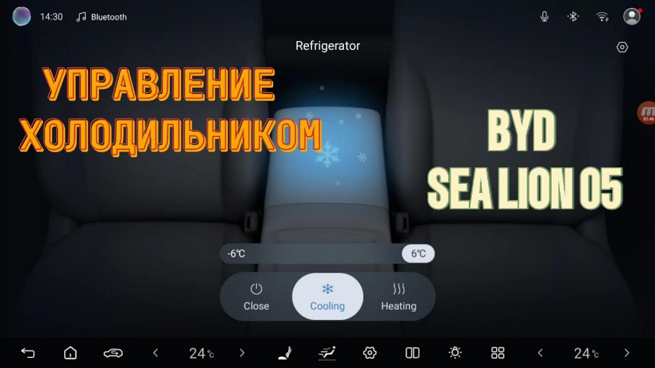 Управление холодильником BYD SEA LION 05