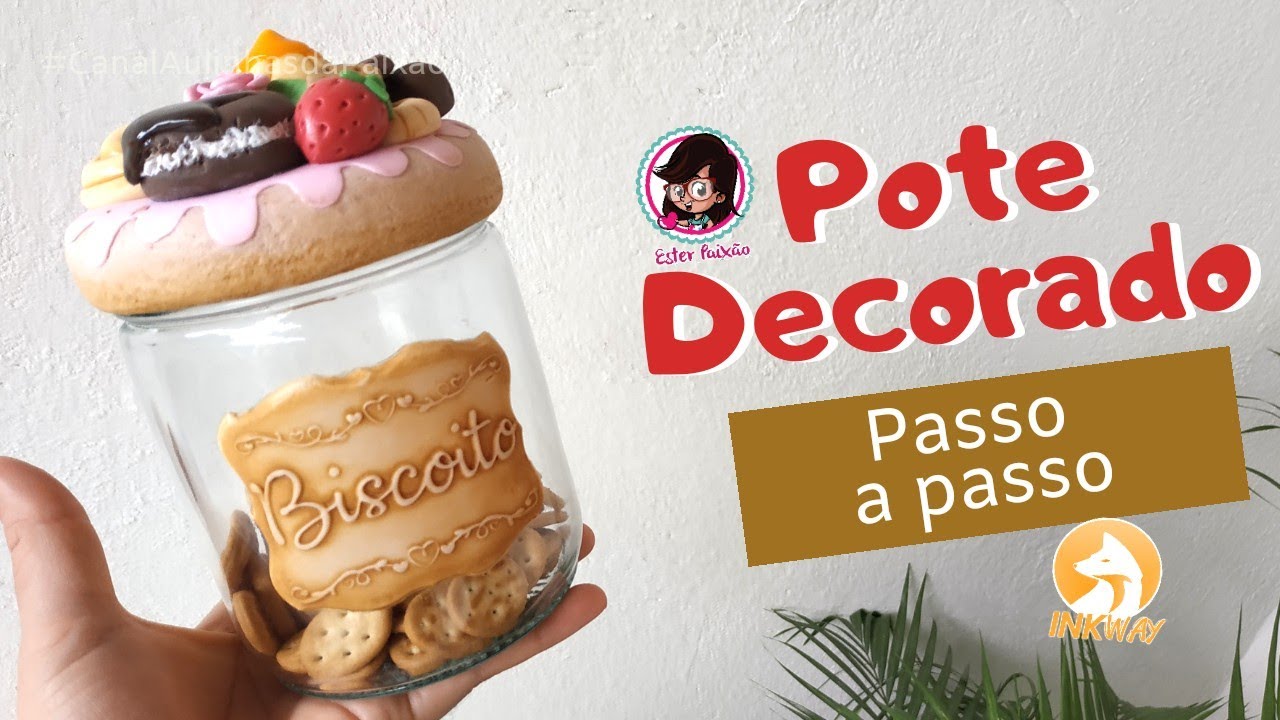 Pote Decorado passo a passo + dica de caldas para doces / INKWAY