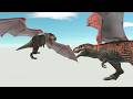 Dinosaur Clash In The Air | ARBS Simulation