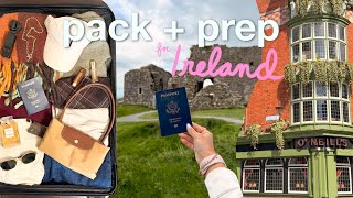 PACKING FOR A WEEK IN IRELAND🇮🇪🍀 what you ACTUALLY Need, everything I’m bringing + spring essentials